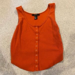 Orange/red crop top